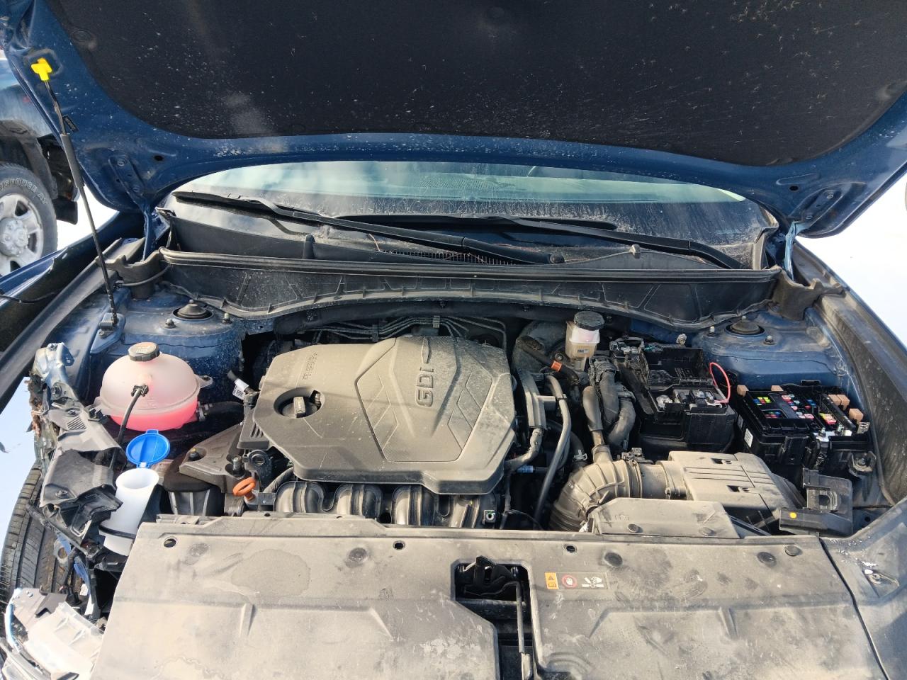 2023 Hyundai Tucson VIN 5NMJFCAE4PH214255 Copart auction photo, front end / side damage thumbnail 11