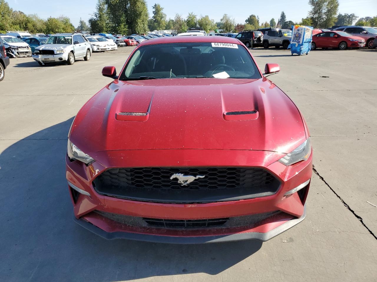 2020 Ford Mustang VIN 1FA6P8TH7L5191354 Copart auction photo, side / front end damage thumbnail 5