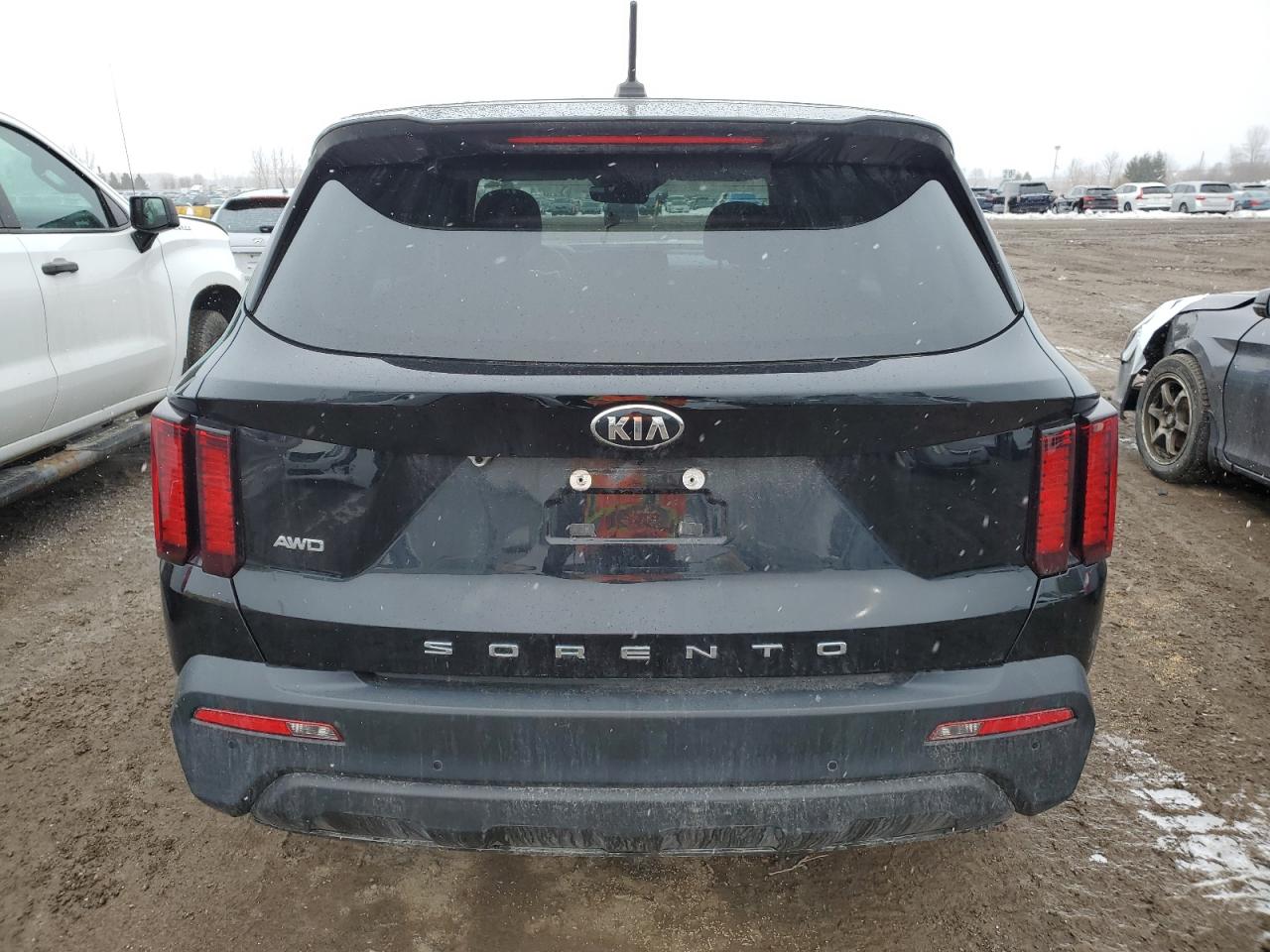 2021 KIA Sorento VIN 5XYRGDLC4MG003435 Copart auction photo, front end / undercarriage damage thumbnail 6
