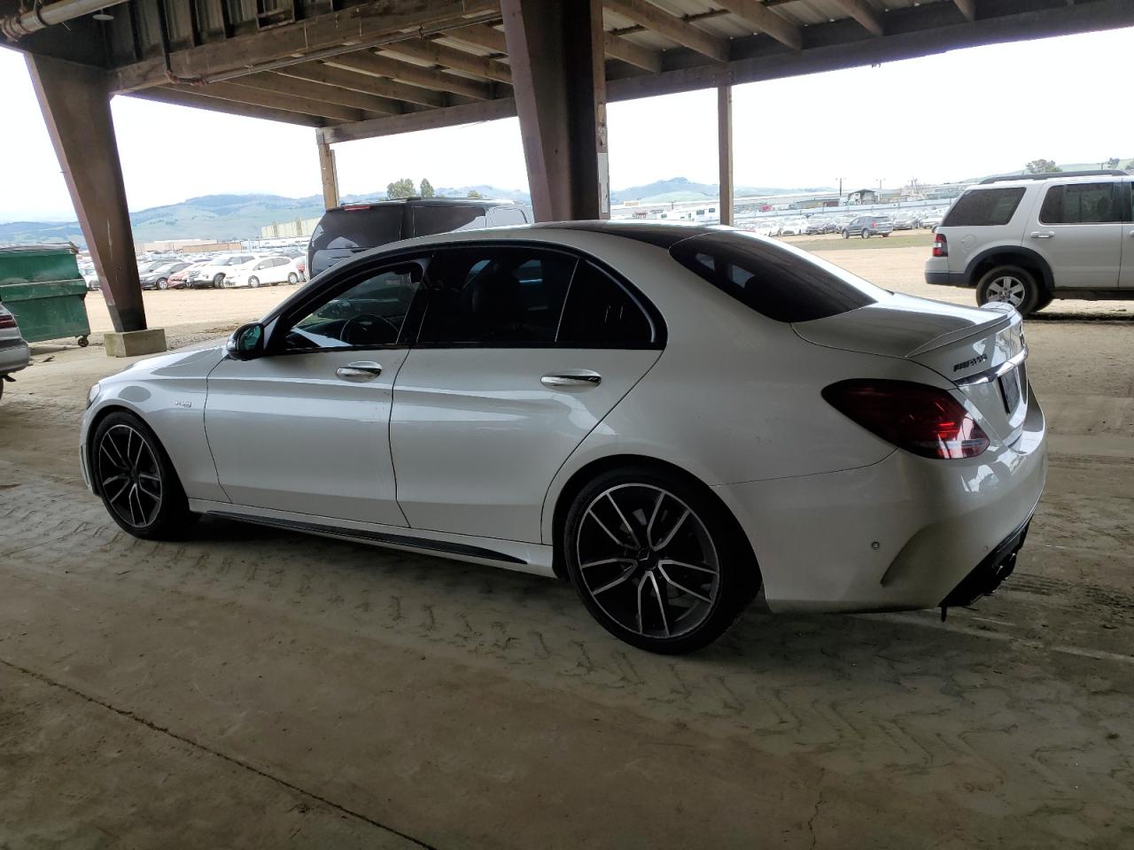 2020 Mercedes-Benz C-klasse VIN 55SWF6EB6LU332227 Copart auction photo, rear end / side damage thumbnail 2
