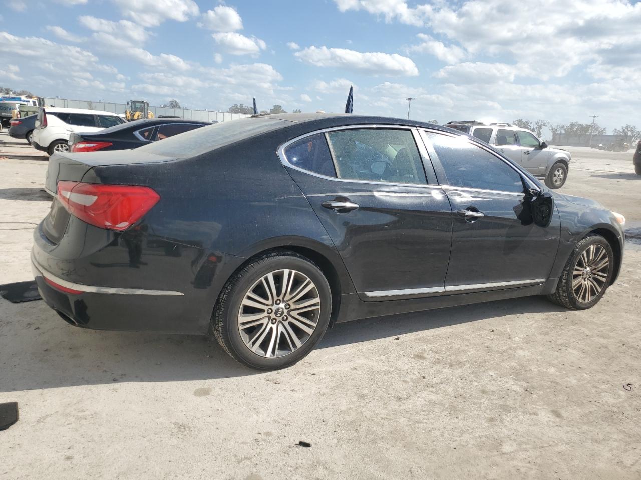 2014 KIA Cadenza VIN KNALN4D79E5120531 Copart auction photo, front end / side damage thumbnail 3