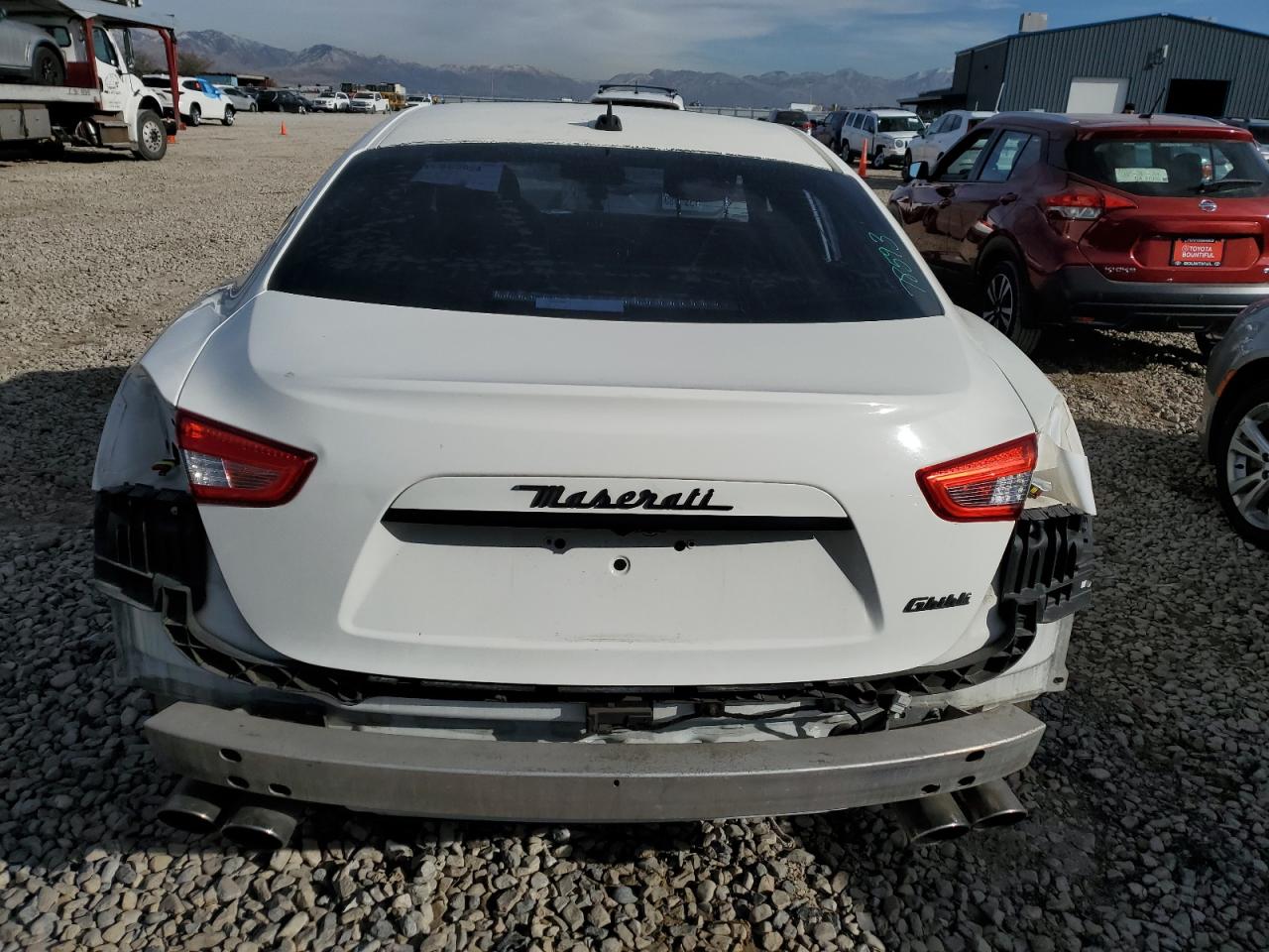 2015 Maserati Ghibli VIN ZAM57XSA7F1140402 Copart auction photo, front end / rear end damage thumbnail 8