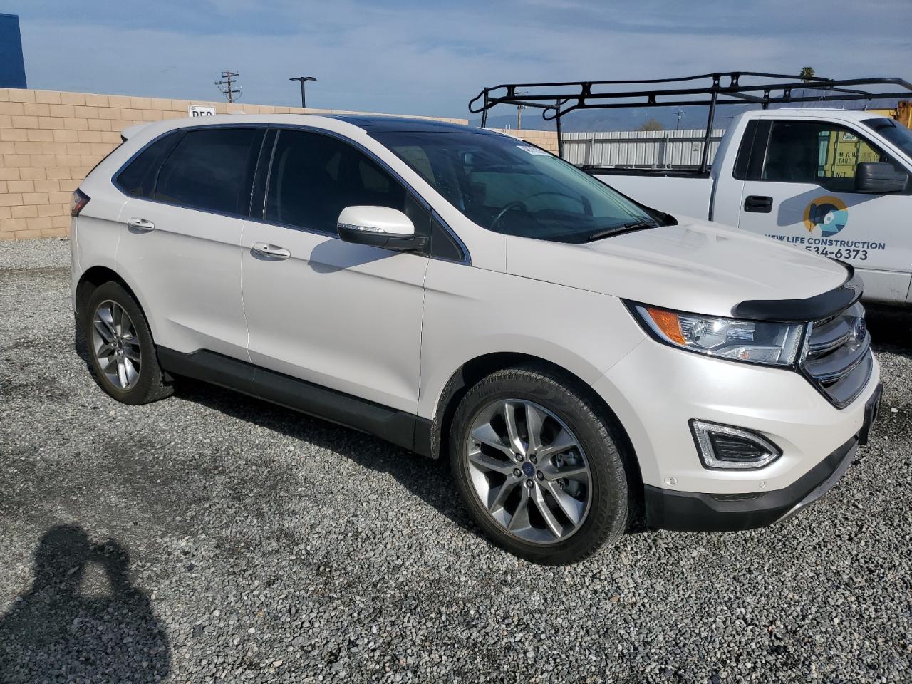 2017 Ford Edge VIN 2FMPK4K96HBB57291 Copart auction photo, undercarriage damage thumbnail 4