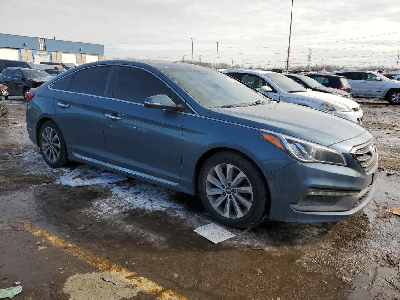 2016 Hyundai Sonata VIN 5NPE34AF9GH394926 Copart auction photo, rear end damage thumbnail 4