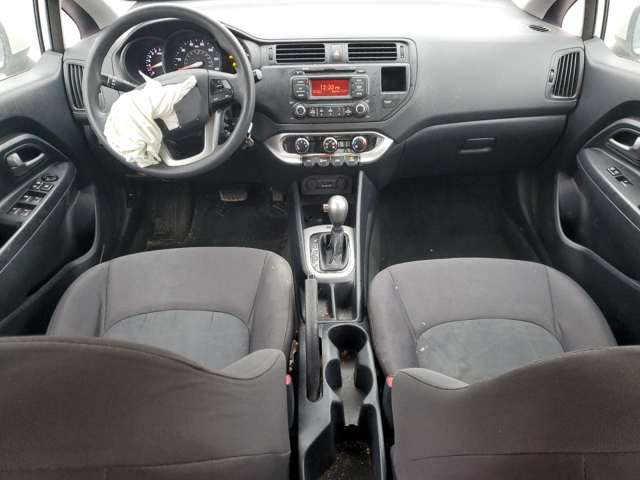 2014 KIA Rio VIN KNADM4A39E6326192 Copart auction photo, front end / minor dent/scratches damage thumbnail 8