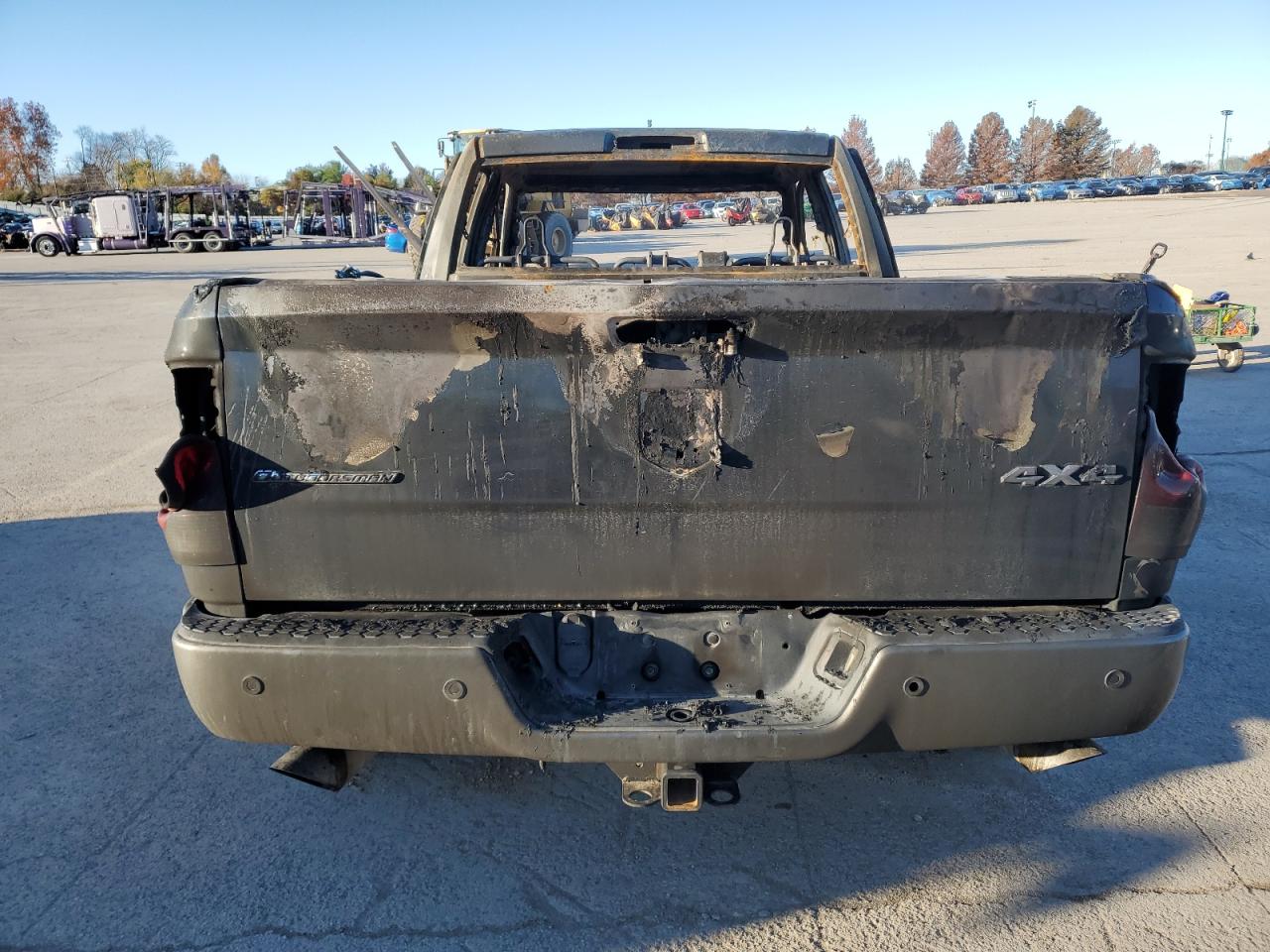 2012 Dodge RAM VIN 1C6RD7GT9CS254326 Copart auction photo, burn damage thumbnail 6