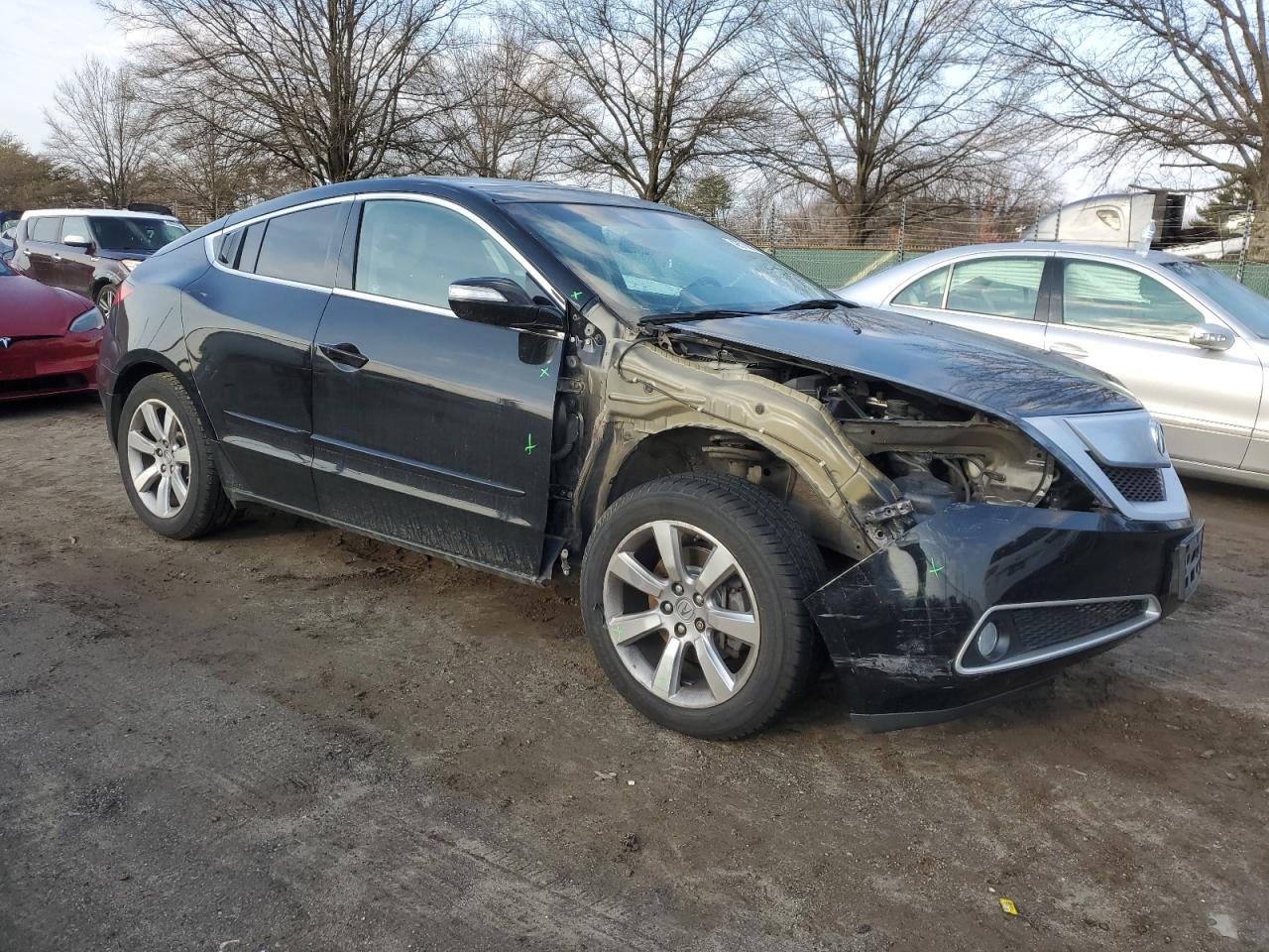 2012 Acura ZDX VIN 2HNYB1H43CH500609 Copart auction photo, front end / minor dent/scratches damage thumbnail 4