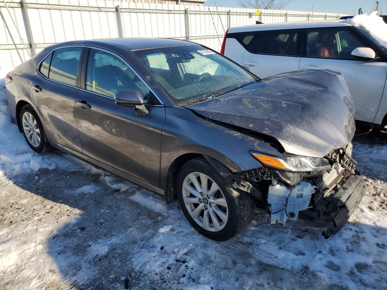 2018 Toyota Camry VIN 4T1B11HK9JU141933 Copart auction photo, front end damage thumbnail 4