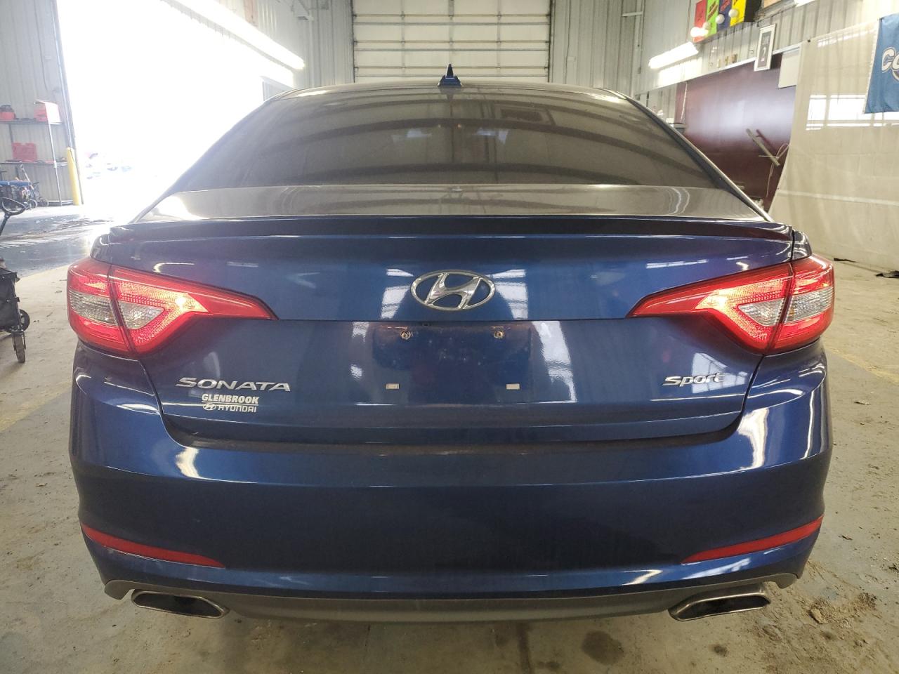 2016 Hyundai Sonata VIN 5NPE34AF1GH340603 Copart auction photo, front end / rear end damage thumbnail 6