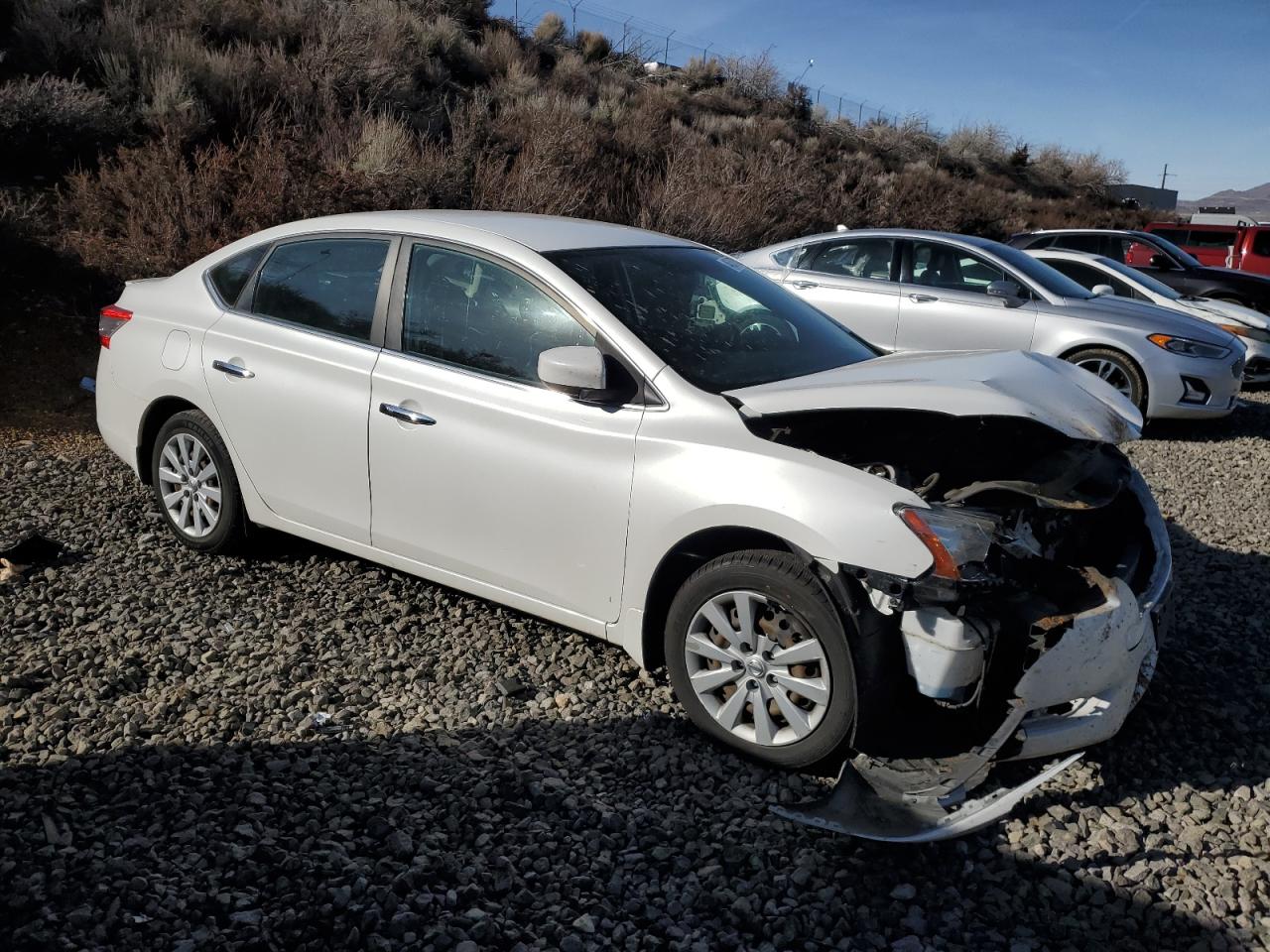 2013 Nissan Sentra VIN 3N1AB7AP7DL767245 Copart auction photo, front end / minor dent/scratches damage thumbnail 4
