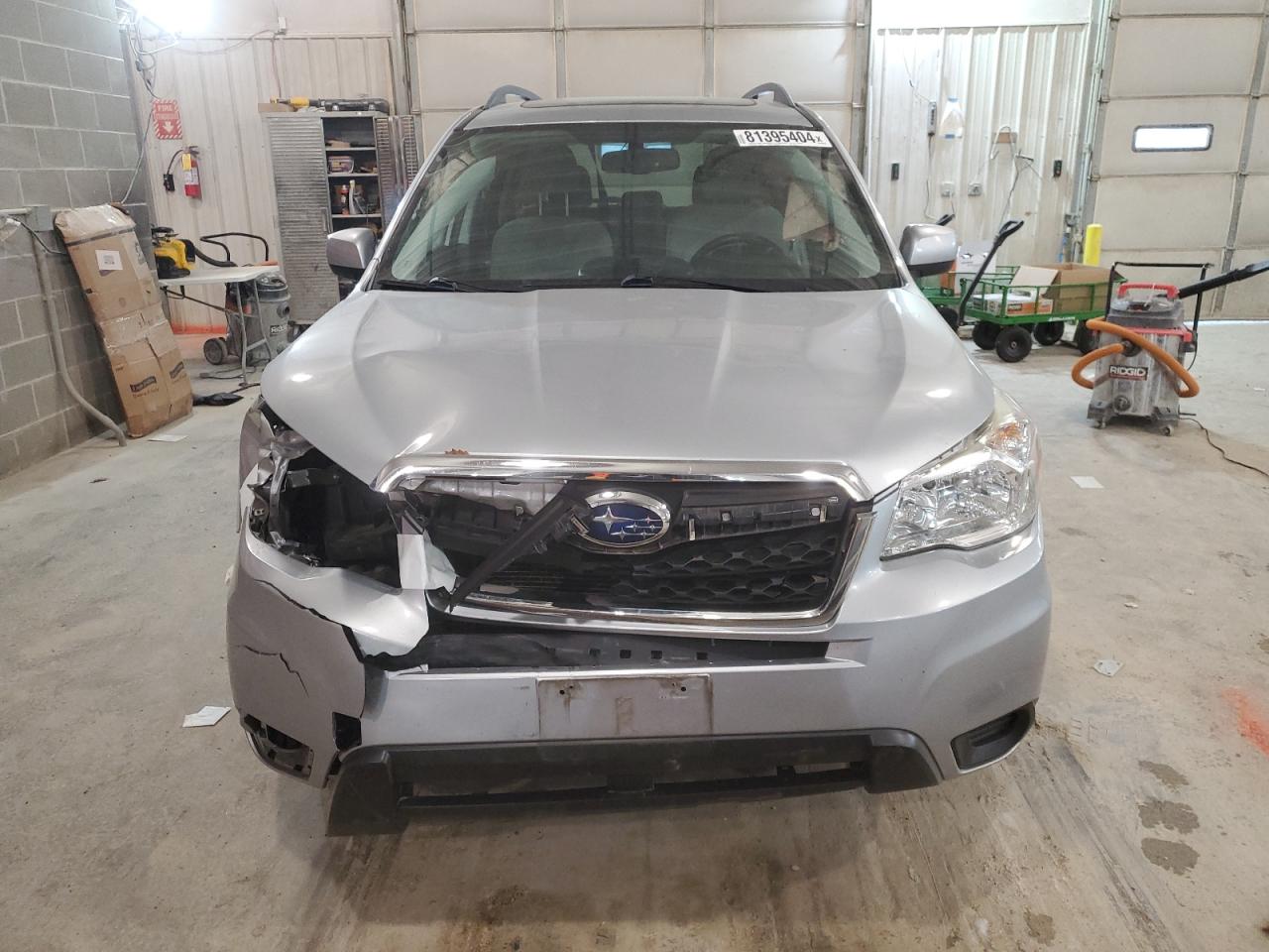 2016 Subaru Forester VIN JF2SJADC8GH443199 Copart auction photo, front end / side damage thumbnail 5