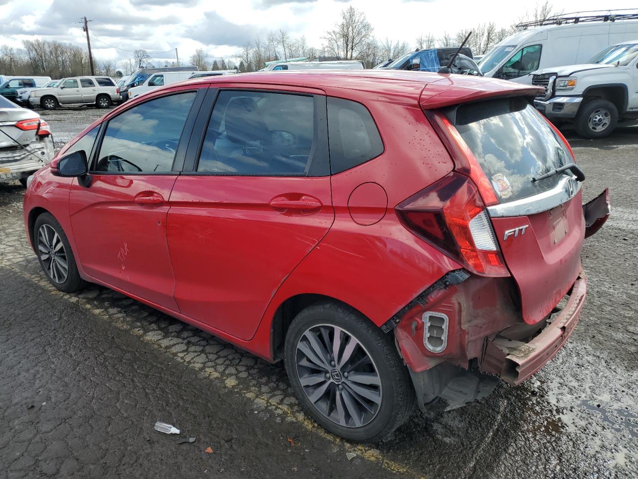 2016 Honda Fit VIN 3HGGK5H86GM705927 Copart auction photo, rear end damage thumbnail 2