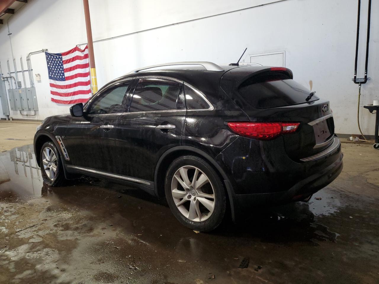 2015 Infiniti QX70 VIN JN8CS1MW5FM481221 Copart auction photo, front end damage thumbnail 2