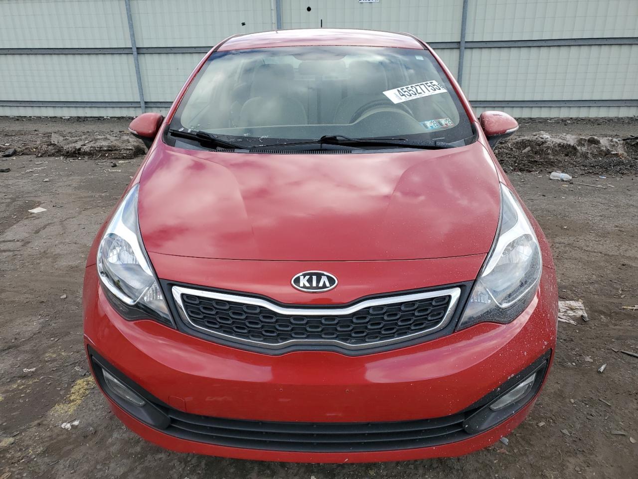 2013 KIA Rio VIN KNADN4A38D6116095 Copart auction photo, side / rear end damage thumbnail 5