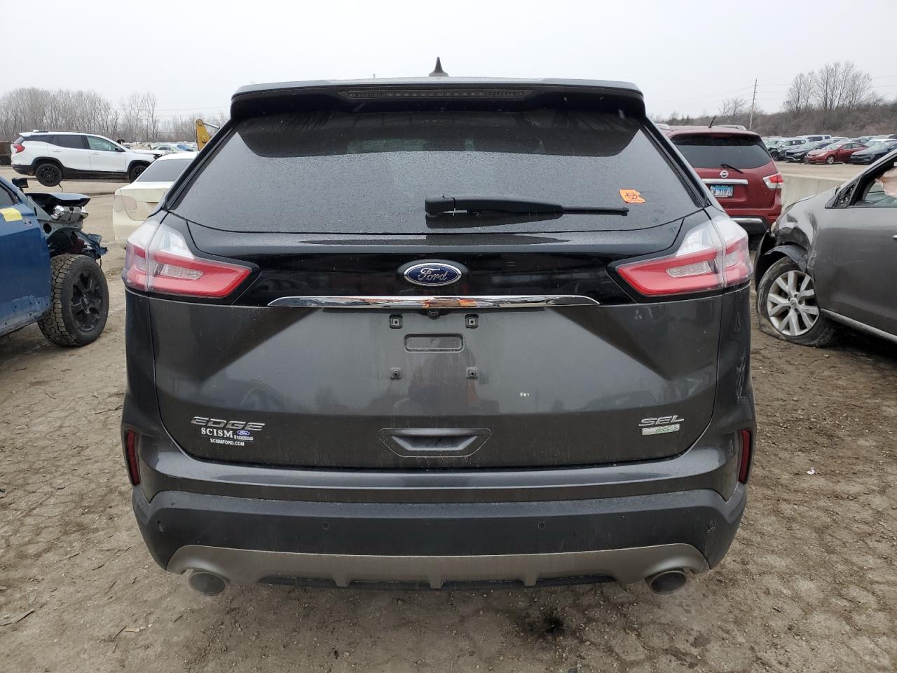 2019 Ford Edge VIN 2FMPK3J93KBB46607 Copart auction photo, side damage thumbnail 6
