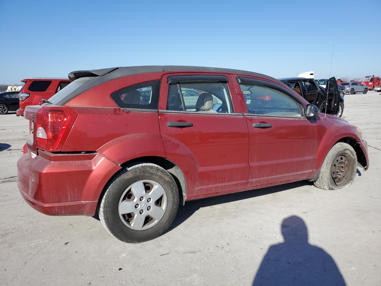 2007 Dodge Caliber VIN 1B3HB28BX7D243768 Copart auction photo, front end damage thumbnail 3