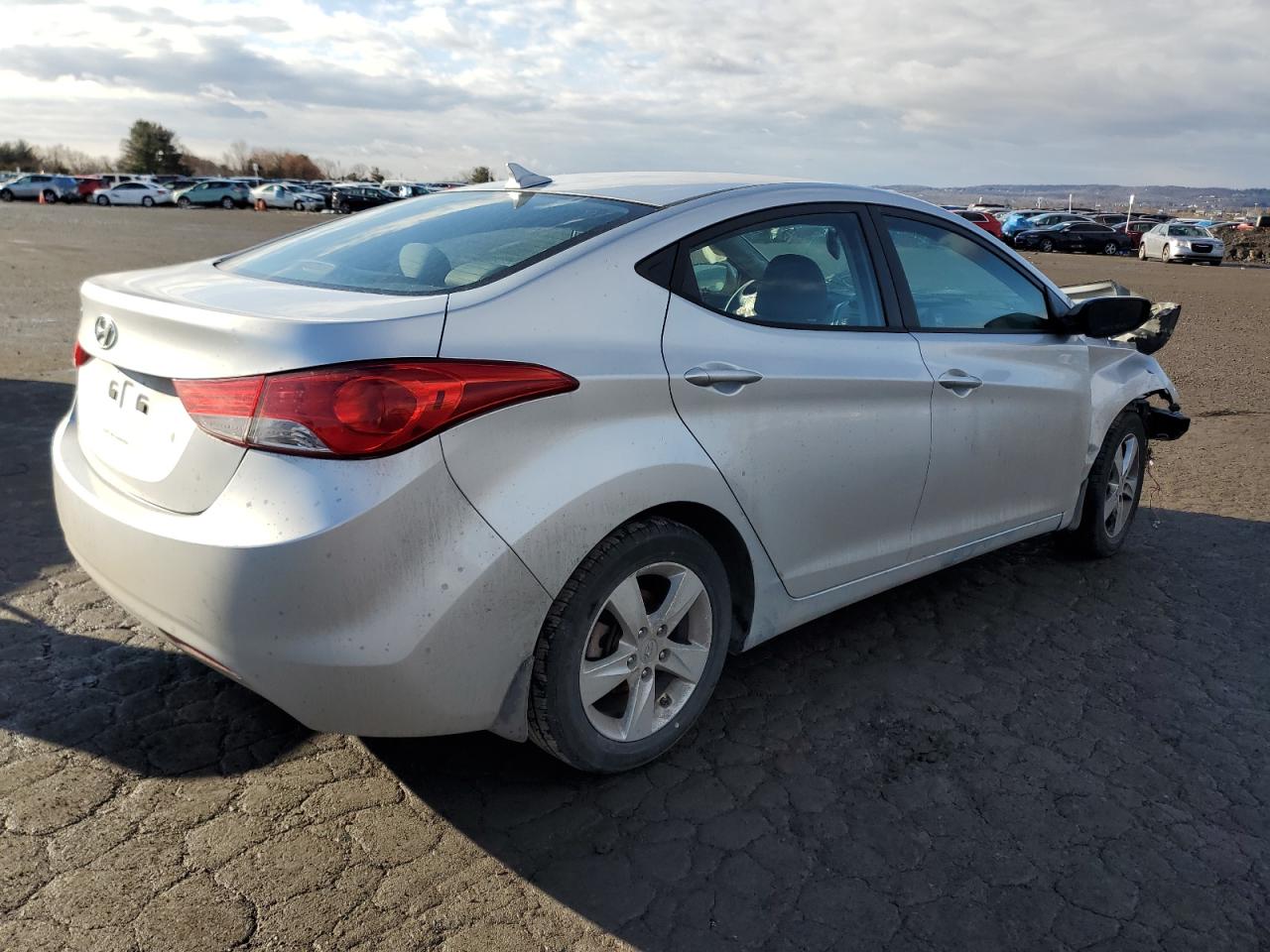 2013 Hyundai Elantra VIN 5NPDH4AE9DH230673 Copart auction photo, front end damage thumbnail 3