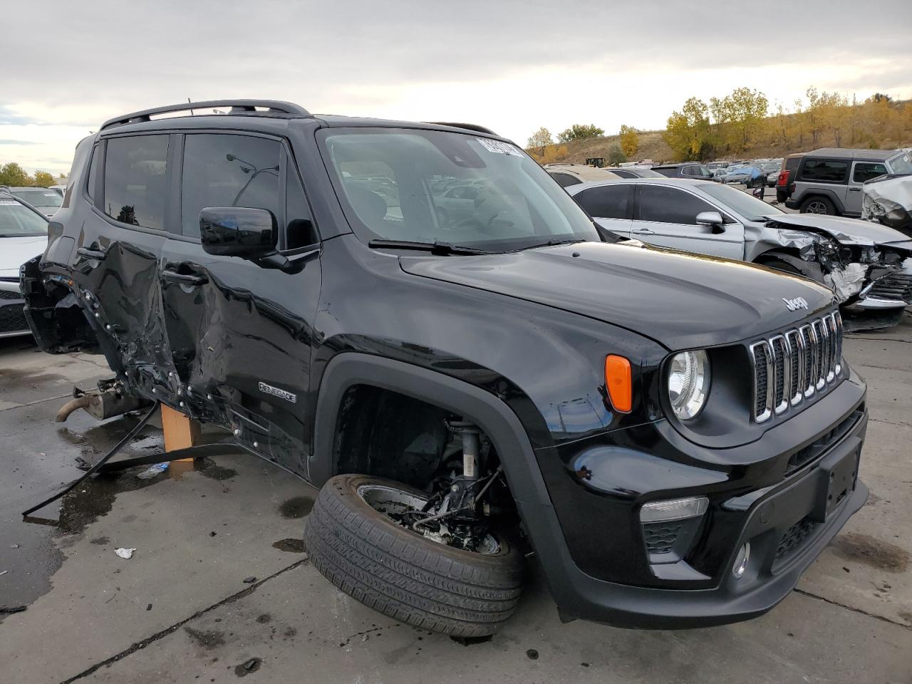 2021 Jeep Renegade VIN ZACNJDBB0MPN09771 Copart auction photo, rear end / side damage thumbnail 4