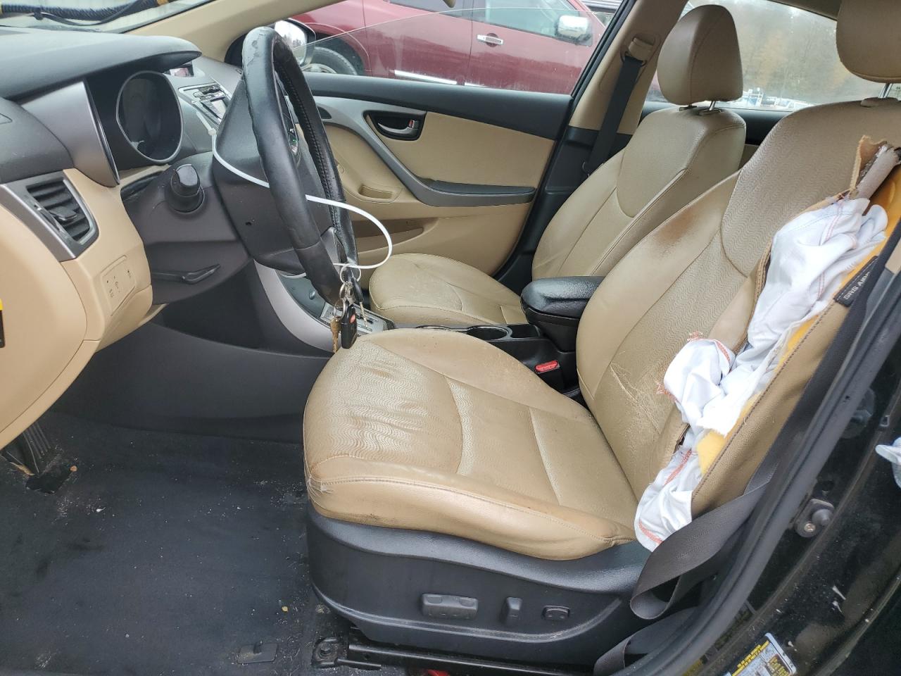 2013 Hyundai Elantra VIN KMHDH4AEXDU543023 Copart auction photo, all over damage thumbnail 7