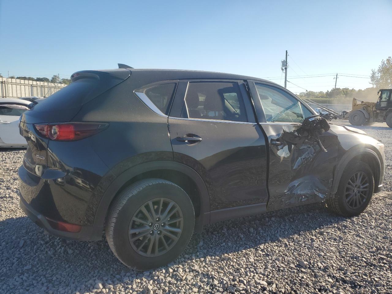 2021 Mazda CX-5 VIN JM3KFACM3M0321796 Copart auction photo, side damage thumbnail 3