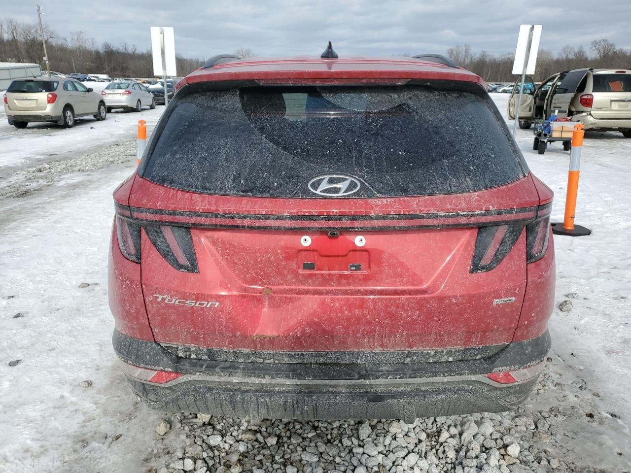 2023 Hyundai Tucson VIN 5NMJBCAE5PH218696 Copart auction photo, side / front end damage thumbnail 6
