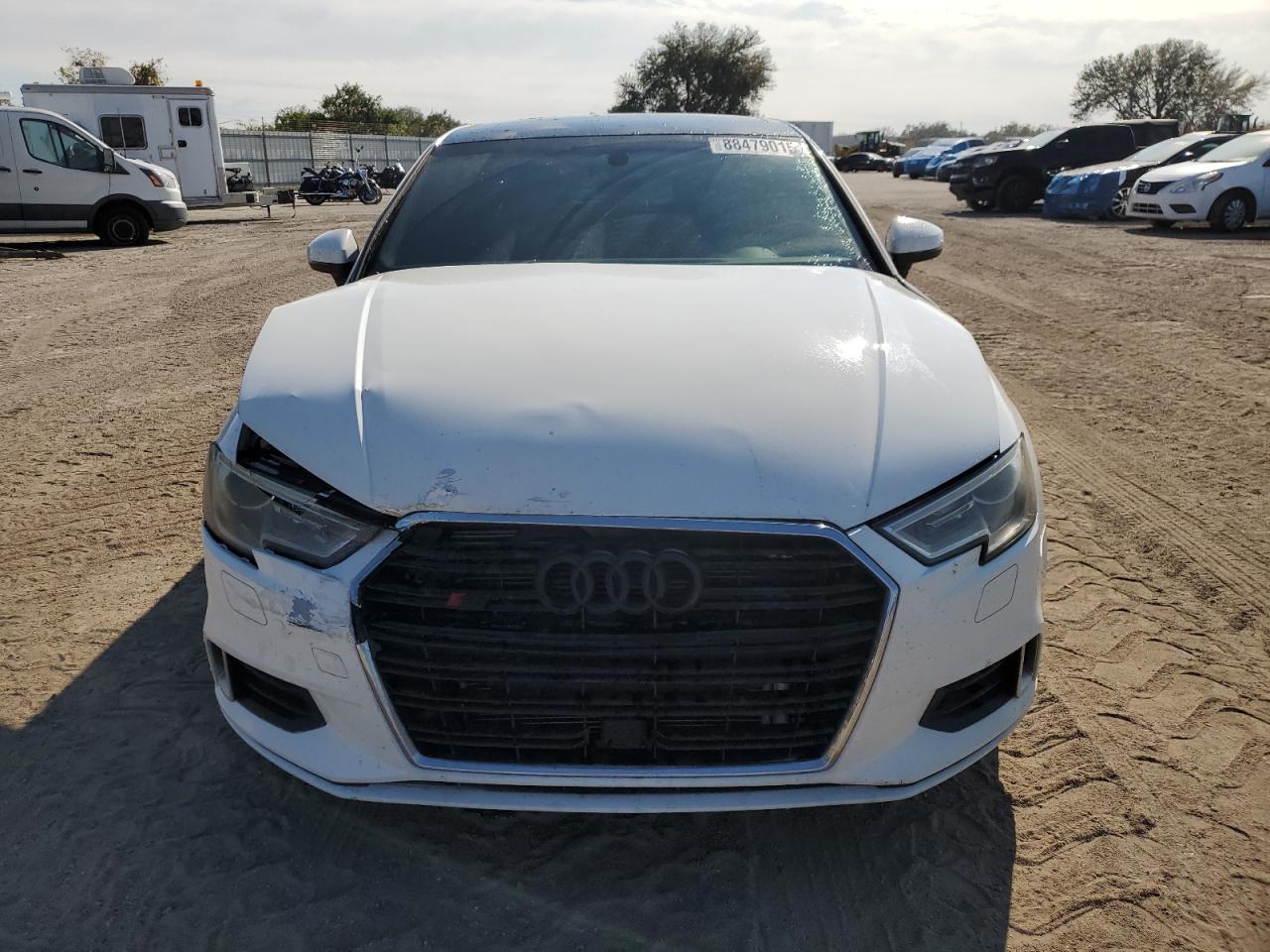 2017 Audi A3 VIN WAUB8GFF8H1026340 Copart auction photo, front end / side damage thumbnail 5
