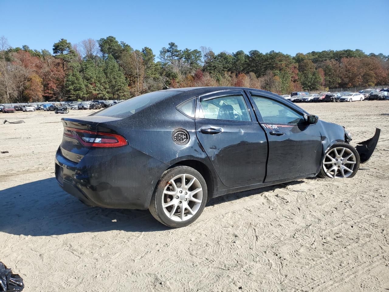 2013 Dodge Dart VIN 1C3CDFBH4DD297591 Copart auction photo, undercarriage / front end damage thumbnail 3