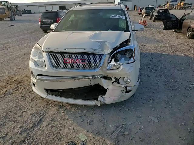 2012 GMC Acadia VIN 1GKKRTED3CJ315289 Copart auction photo, front end damage thumbnail 11