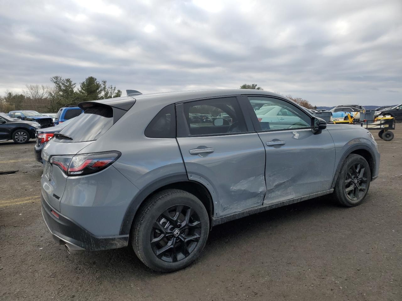 2024 Honda HR-V VIN 3CZRZ2H55RM753777 Copart auction photo, side damage thumbnail 3