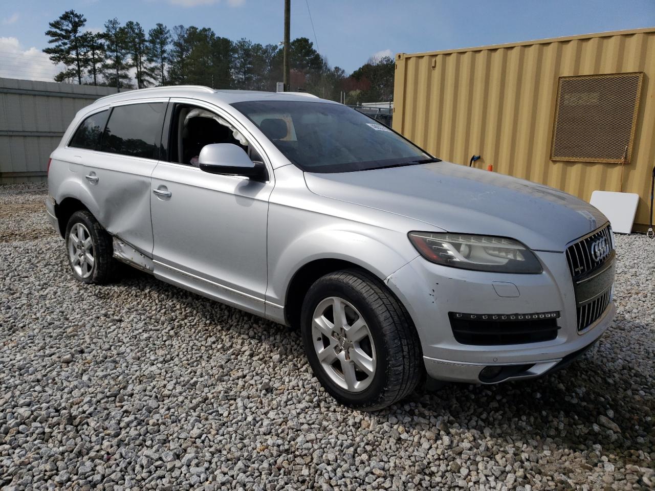 2013 Audi Q7 VIN WA1LGAFEXDD006804 Copart auction photo, side / rear end damage thumbnail 4