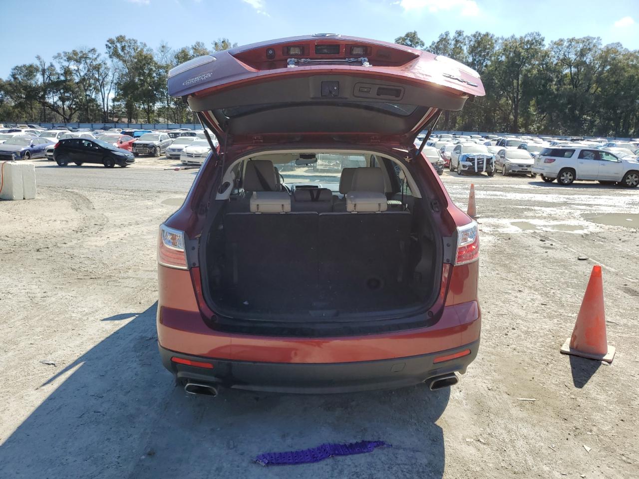 2012 Mazda CX-9 VIN JM3TB2CA1C0368772 Copart auction photo, side / front end damage thumbnail 6
