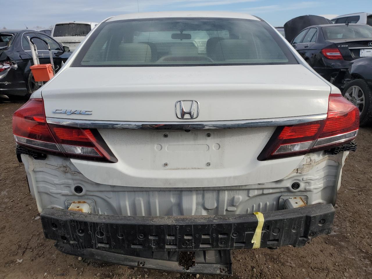 2015 Honda Civic VIN 19XFB2F51FE111868 Copart auction photo, rear end / front end damage thumbnail 6