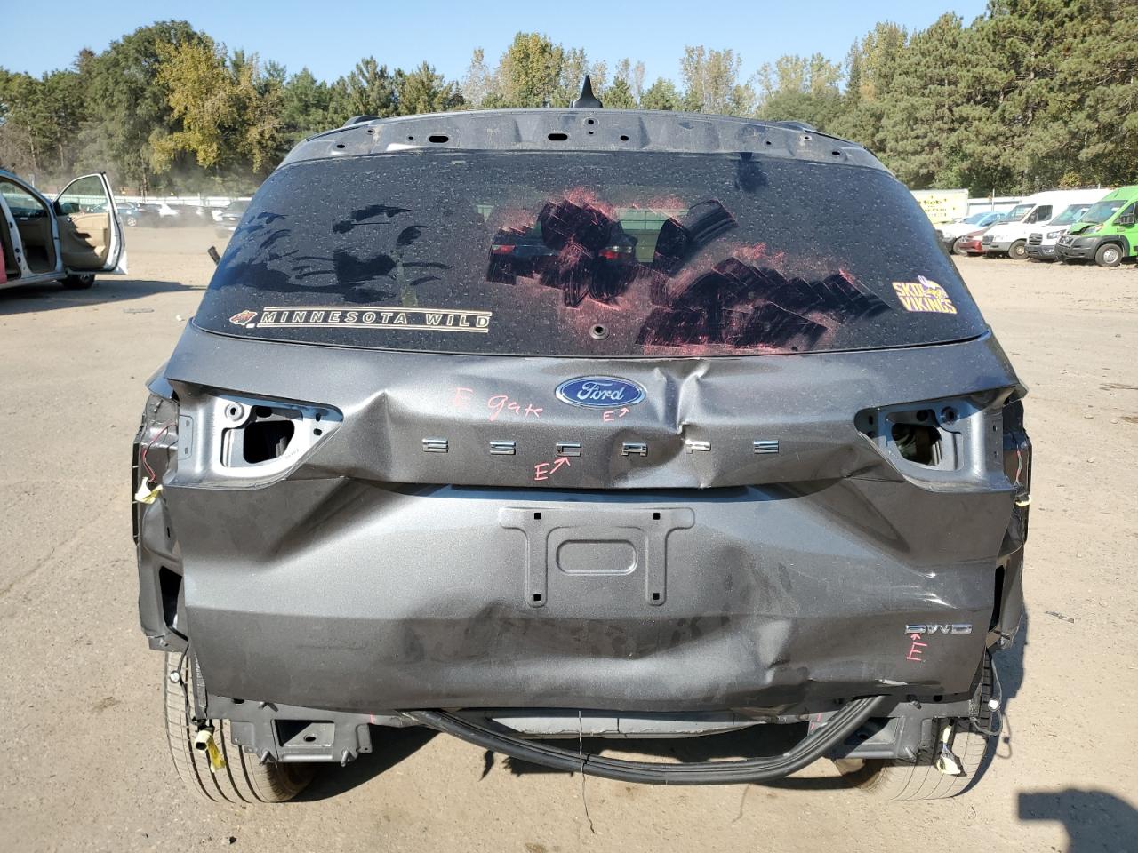 2023 Ford Escape VIN 1FMCU9PA1PUA71999 Copart auction photo, rear end damage thumbnail 6