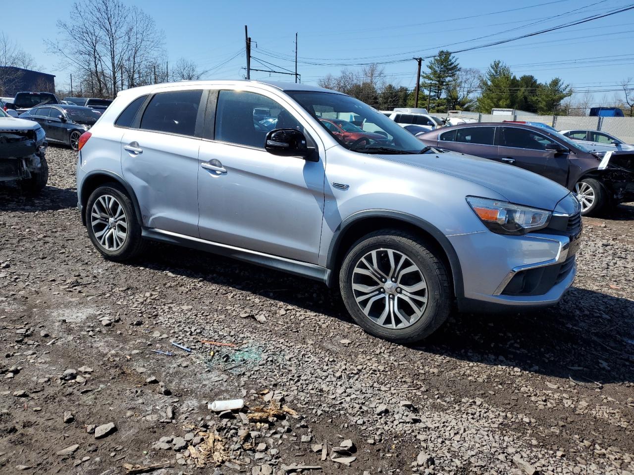 2017 Mitsubishi Outlander VIN JA4AP3AU8HZ015902 Copart auction photo, side / rear end damage thumbnail 4