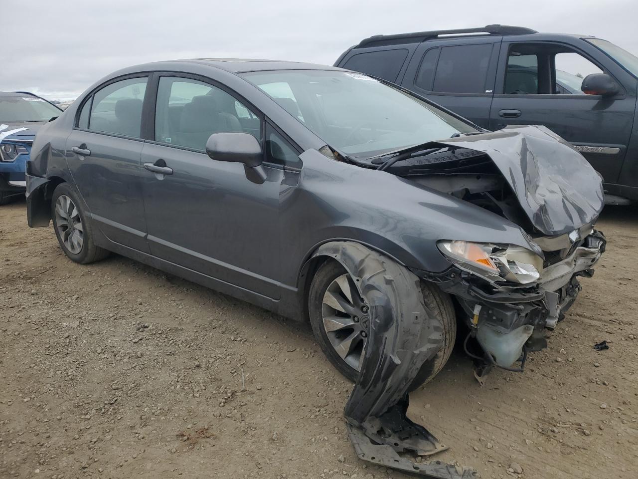 2010 Honda Civic VIN 19XFA1F89AE015051 Copart auction photo, front end / rear end damage thumbnail 4