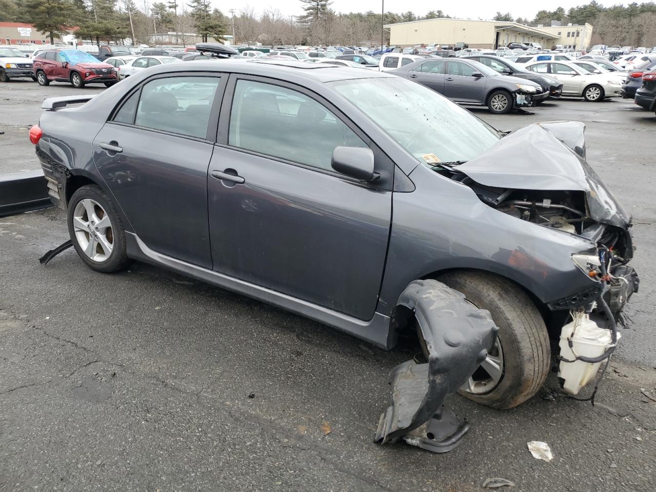2011 Toyota Corolla VIN 2T1BU4EE7BC732028 Copart auction photo, front end / rear end damage thumbnail 4