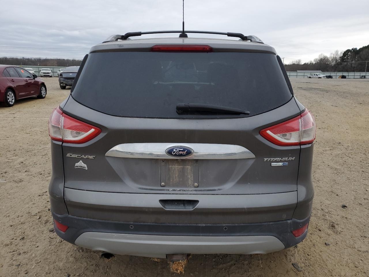 2014 Ford Escape VIN 1FMCU9J9XEUB11704 Copart auction photo, front end / side damage thumbnail 6