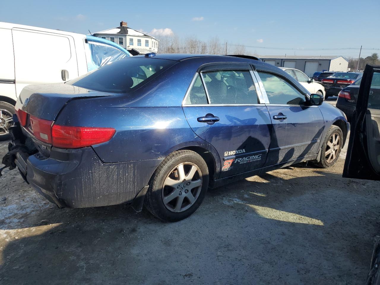 2005 Honda Accord VIN 1HGCM66575A054549 Copart auction photo, rear end damage thumbnail 3