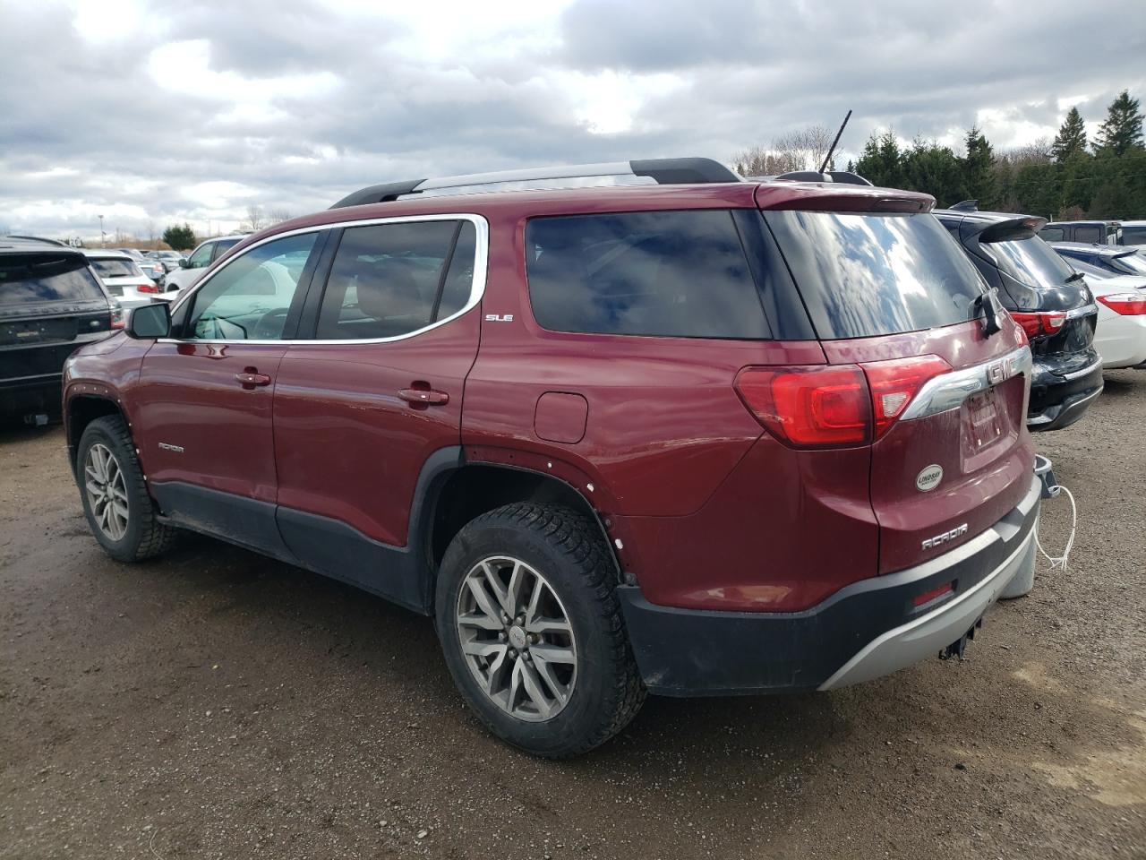 2017 GMC Acadia VIN 1GKKNSLA1HZ313919 Copart auction photo, side damage thumbnail 2