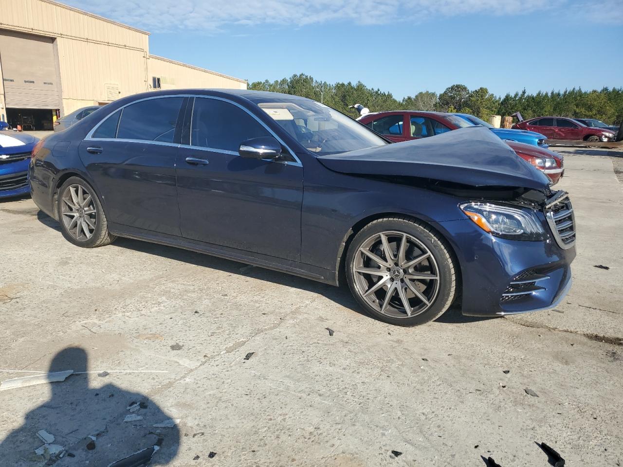 2019 Mercedes-Benz S-klasse VIN WDDUG8DB5KA441925 Copart auction photo, front end damage thumbnail 4