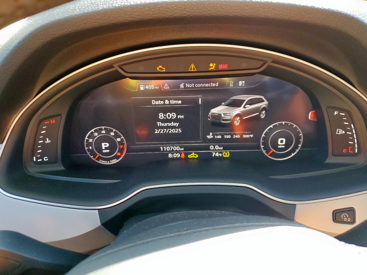 2019 Audi Q7 VIN WA1LHAF74KD024338 Copart auction photo, rear end / minor dent/scratches damage thumbnail 9
