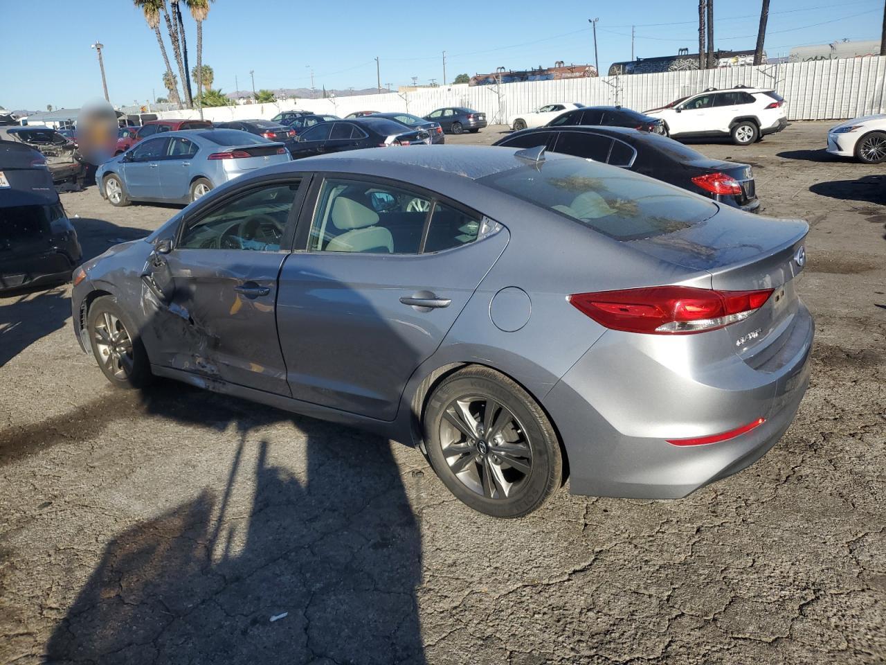 2017 Hyundai Elantra VIN 5NPD84LFXHH052123 Copart auction photo, front end / side damage thumbnail 2