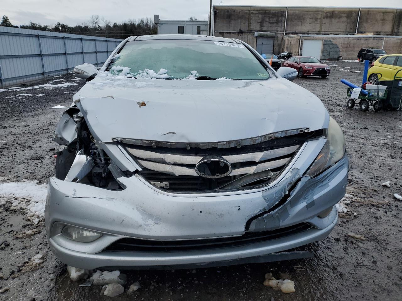 2012 Hyundai Sonata VIN 5NPEC4AB4CH474335 Copart auction photo, front end / side damage thumbnail 5