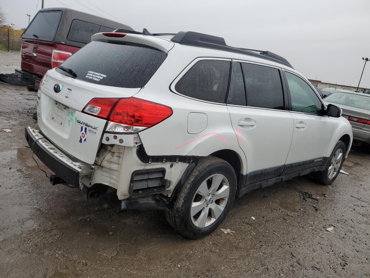 2012 Subaru Outback VIN 4S4BRCJC1C3263069 Copart auction photo, rear end / undercarriage damage thumbnail 3