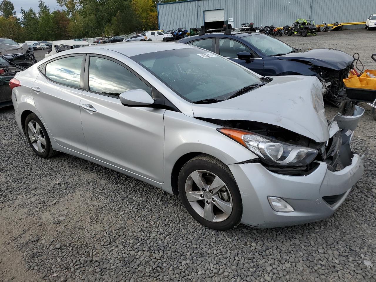 2013 Hyundai Elantra VIN KMHDH4AE6DU582644 Copart auction photo, front end / rear end damage thumbnail 4
