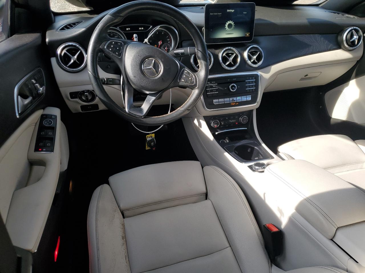 2018 Mercedes-Benz CLA-klasse VIN WDDSJ4GB1JN588182 Copart auction photo, front end damage thumbnail 8