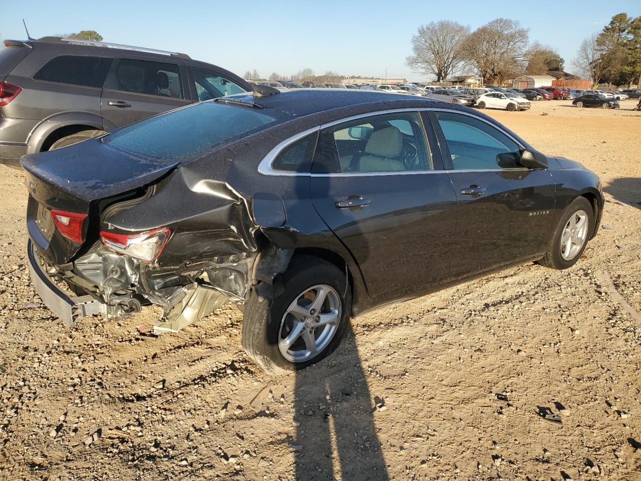 2017 Chevrolet Malibu VIN 1G1ZC5ST6HF262707 Copart auction photo, rear end / side damage thumbnail 3