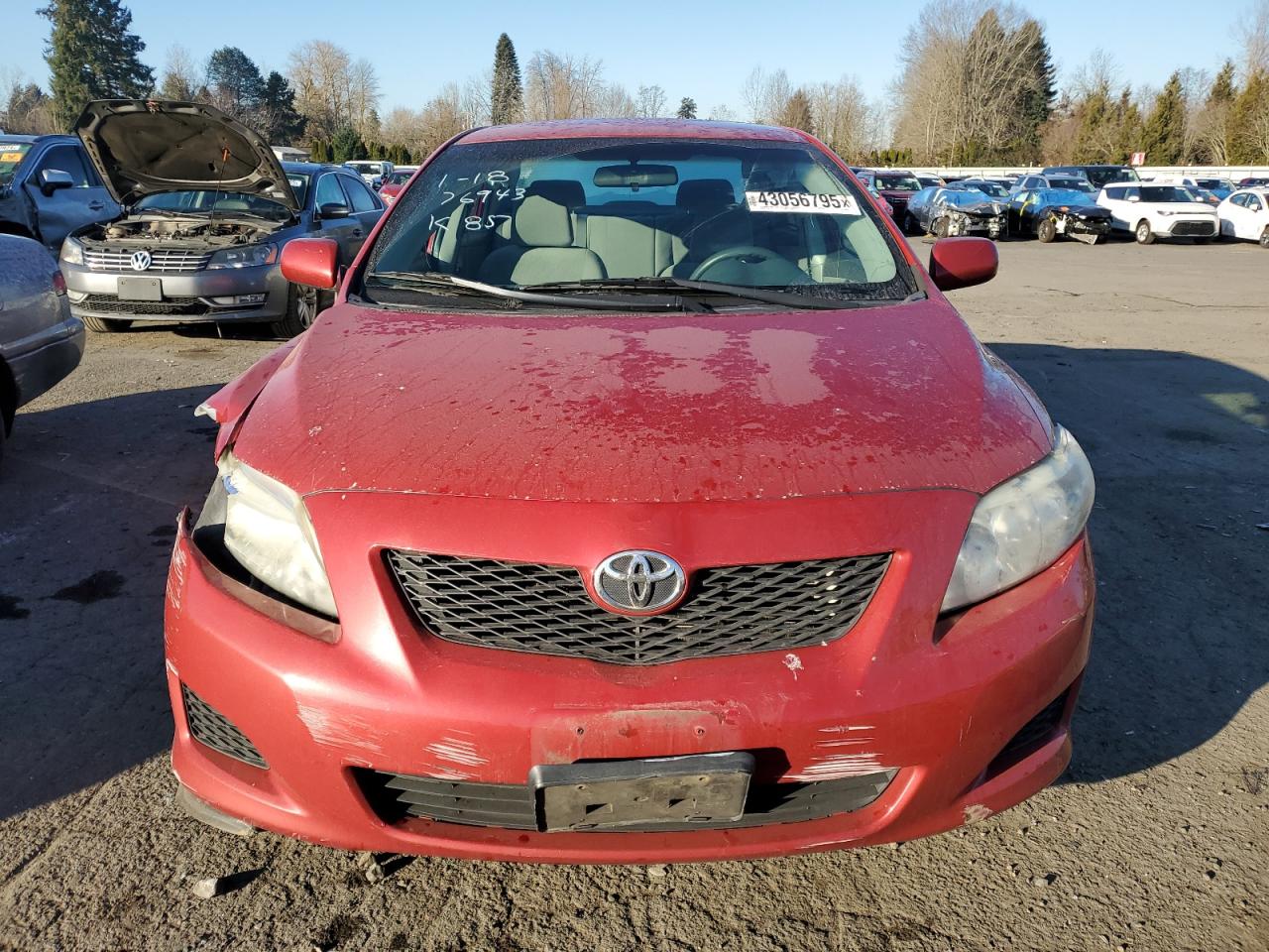 2010 Toyota Corolla VIN 1NXBU4EE0AZ289475 Copart auction photo, front end / undercarriage damage thumbnail 5
