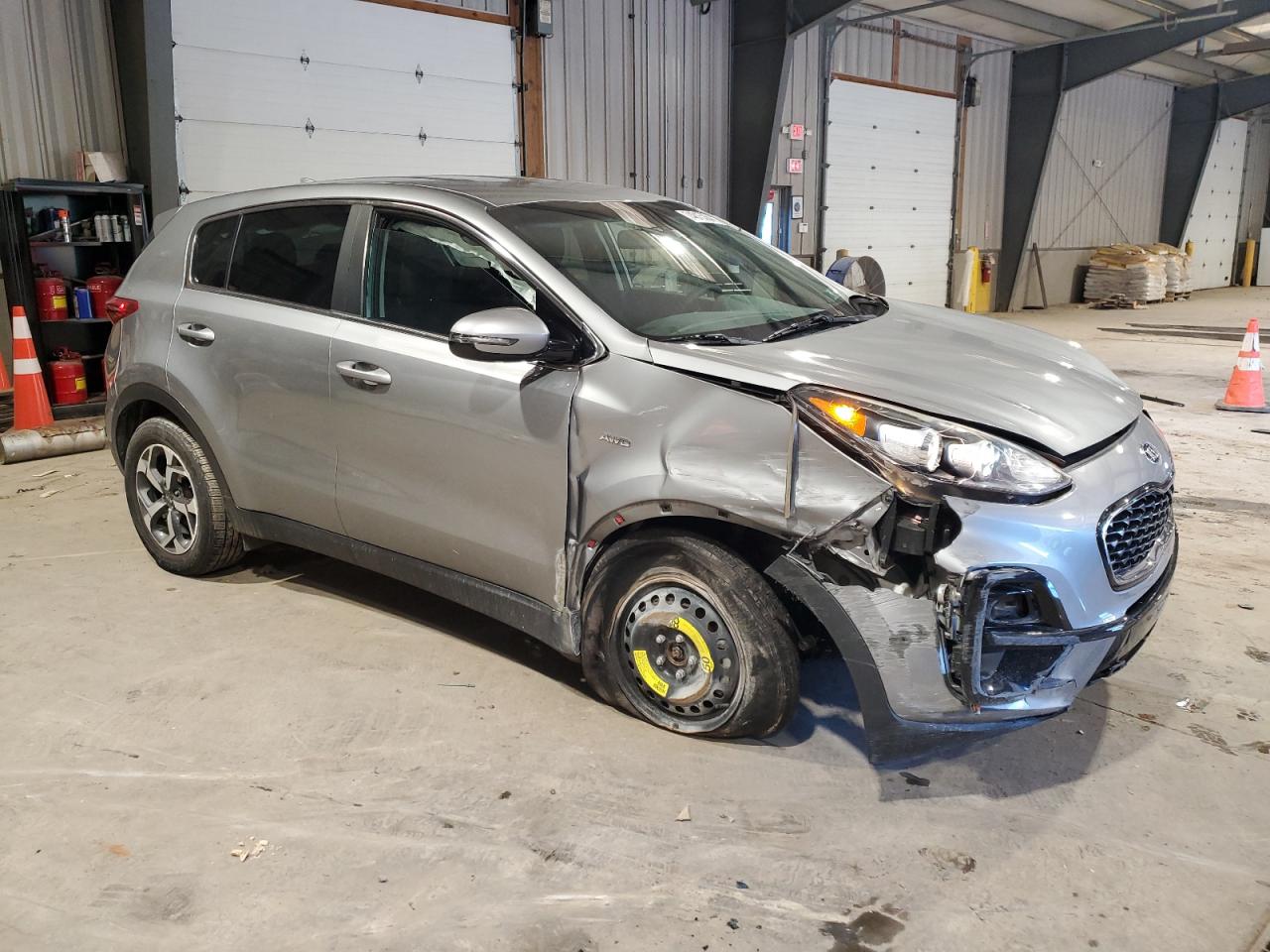 2020 KIA Sportage VIN KNDPMCAC9L7633587 Copart auction photo, front end / side damage thumbnail 4