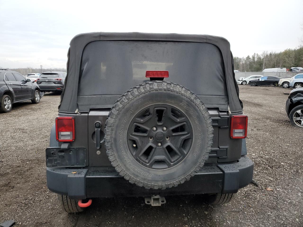 2014 Jeep Wrangler VIN 1C4AJWAG0EL221863 Copart auction photo, front end / side damage thumbnail 6